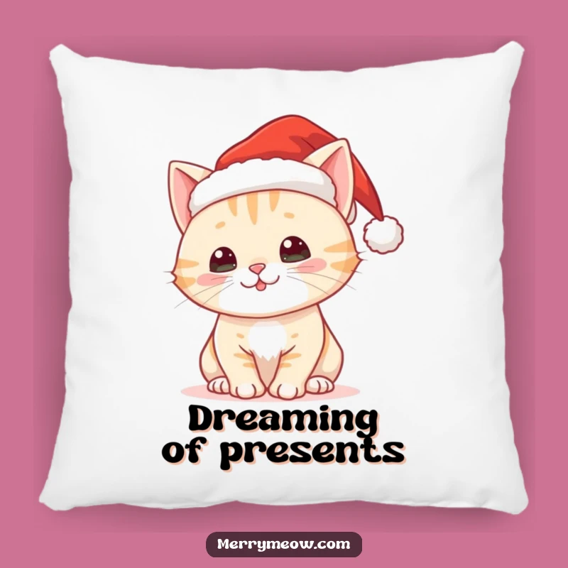 Funny Christmas Cat Pillow: Cozy Comfort for Festive Dreams