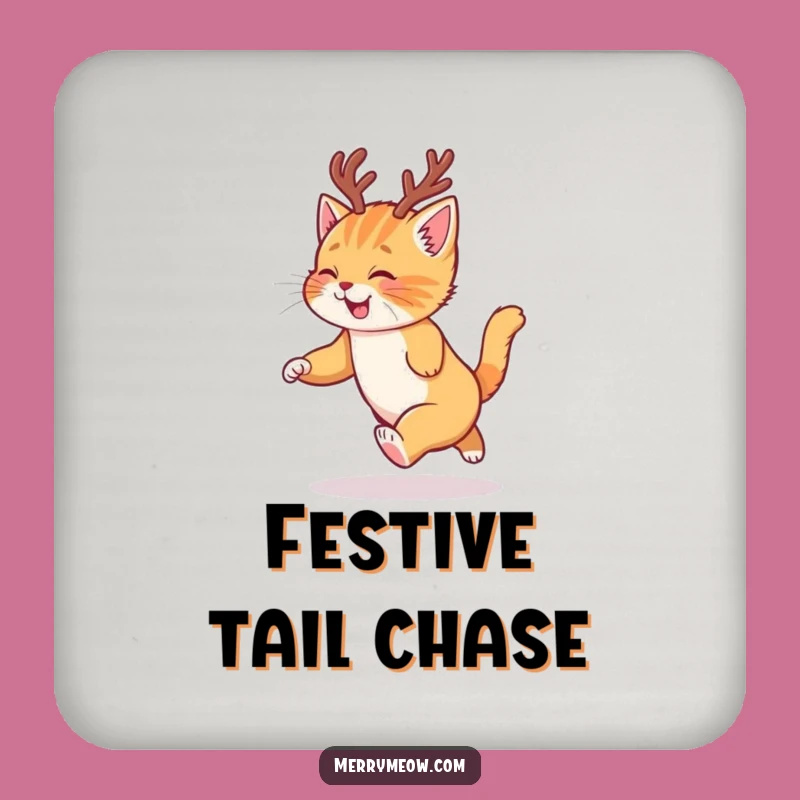 Funny Ginger Kitten Coaster - Festive & Protective Perfect Gift