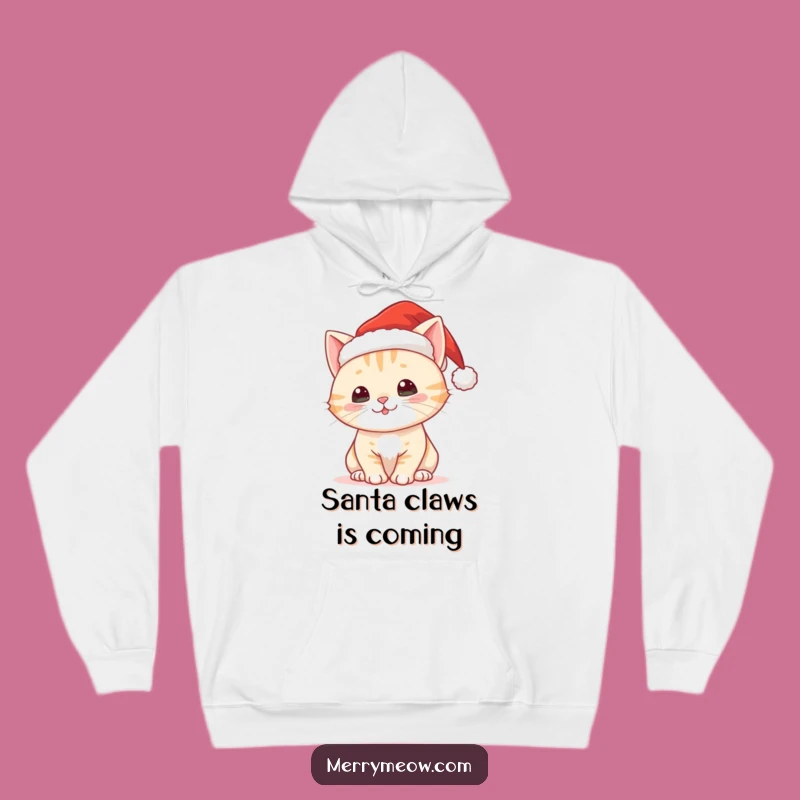 Cozy Funny Christmas Cat Hoodie: Stay Warm with Festive Feline Fun