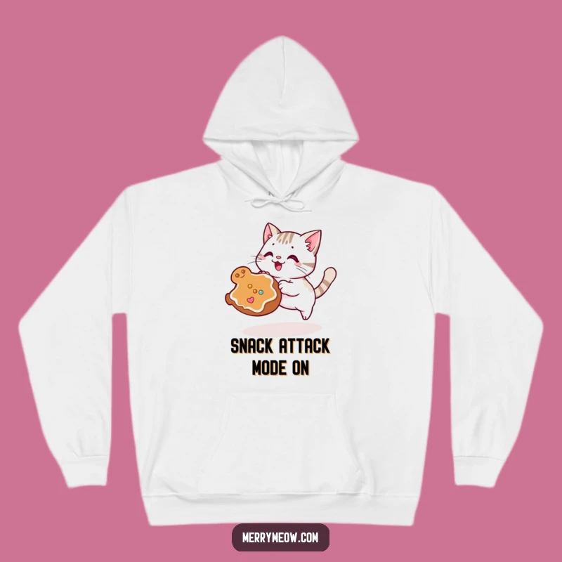 Funny Cat Cookie Pounce Hoodie: Cozy Playful Design, Perfect Funny Gift