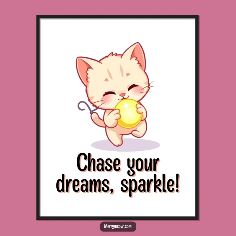 Free Printable Kitten Ornament Wall Art: Playful Downloadable Decor