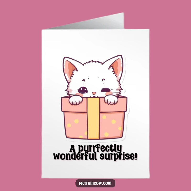 Free Printable Kitten Congrats Card: Adorable Peek-a-Boo Downloadable Gift