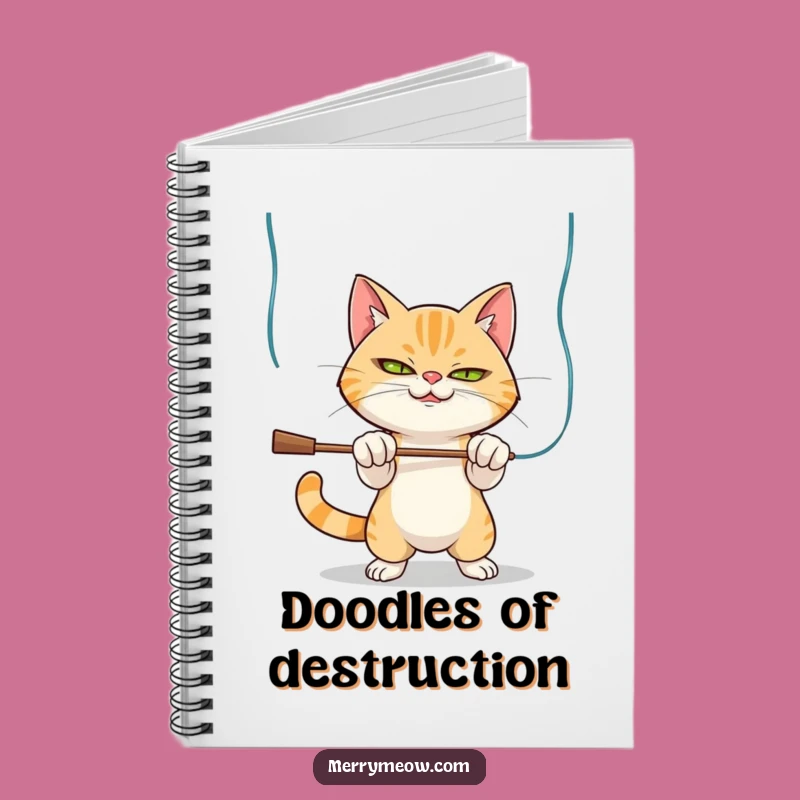 Funny Mischievous Cat Tinsel Notebook: Jot Down Your Holiday Ideas, A Hilarious Gift!