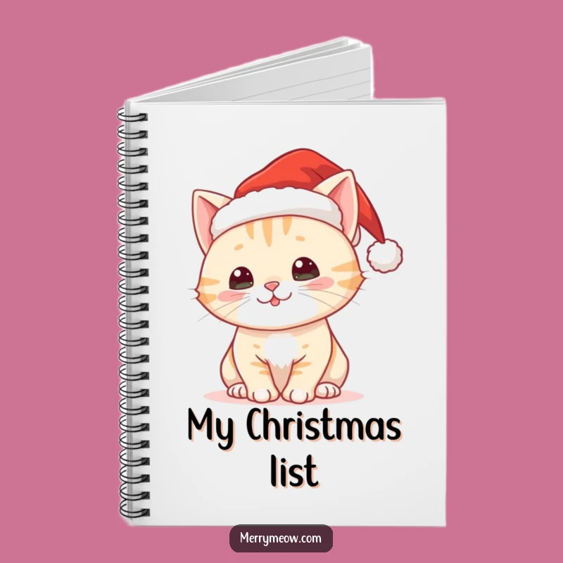 Funny Christmas Cat Notebook: Jot Down Your Holiday Wishes