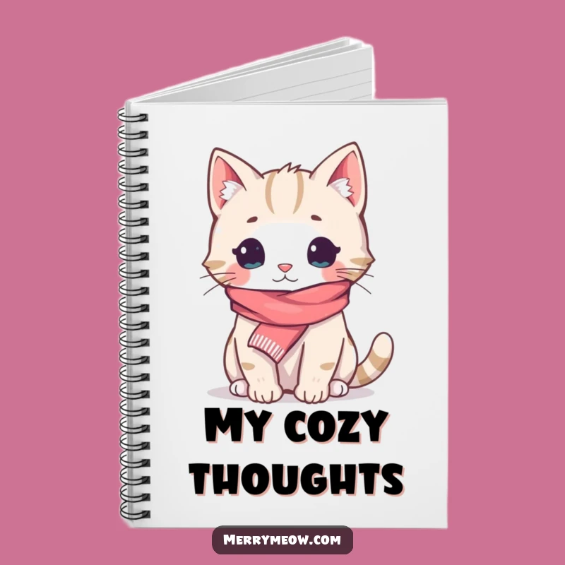 Funny Cozy Cat Scarf Notebook: Jot Down Ideas in Hilarious Feline Comfort