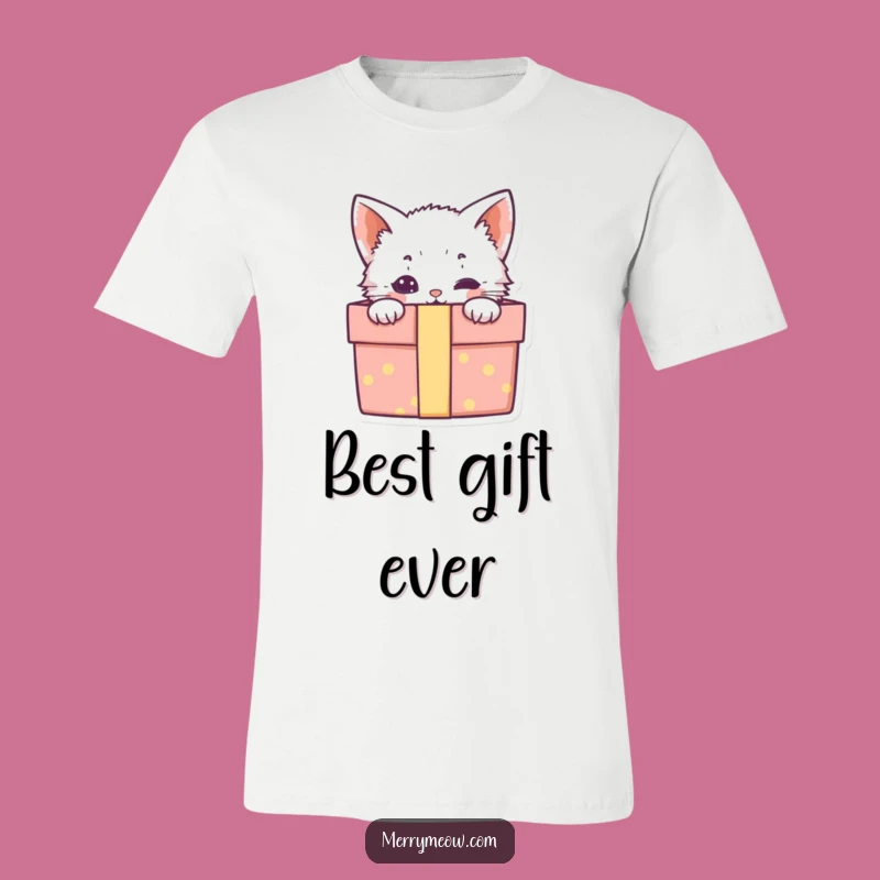 Funny Kitten Gift Box T-Shirt: Wear the Cuteness of a Surprise