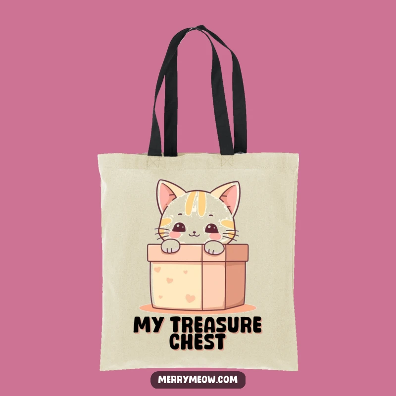 Funny Happy Cat Gift Box Tote Bag: Carry Your Cheer, A Hilarious Cat Lover Gift!